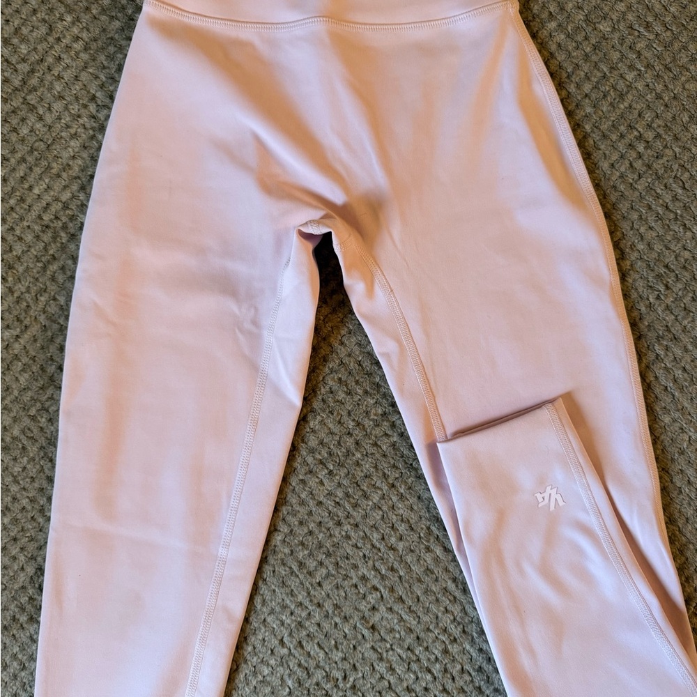 NEW YoungLA Pink High Waist Gym Compression Leggings XS Fitness Activewear - Picture 4 of 5